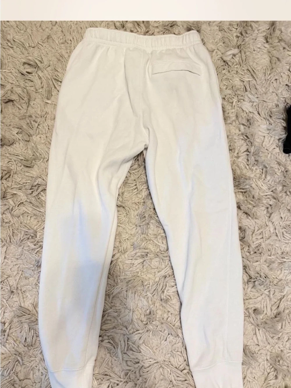 Nike White Men's Fleece Jogger Pants